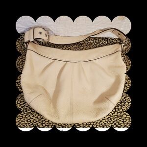 Chic Cream Leather Hobo Bag.28